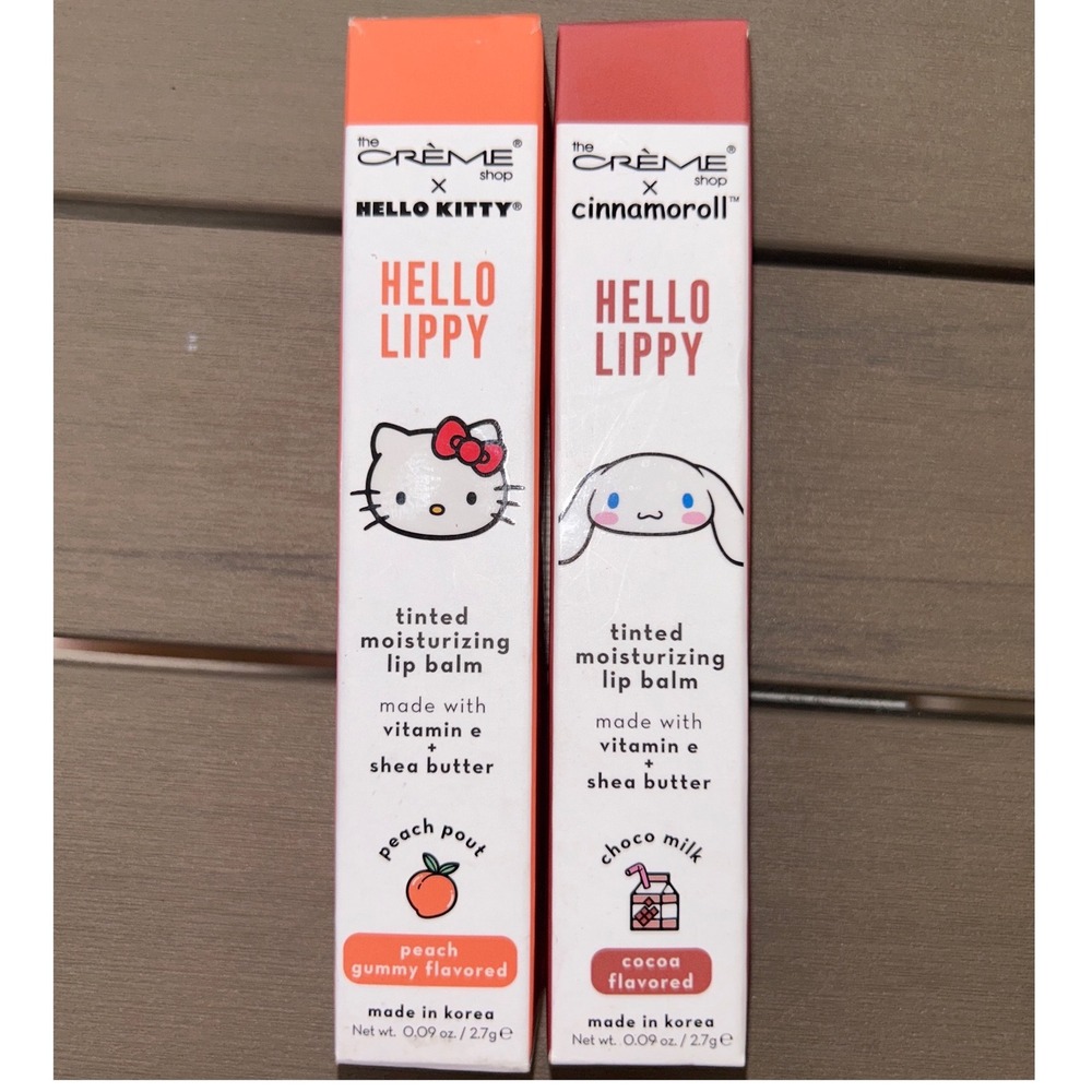 The Crème Shop Hello Kitty Cinnamoroll Hello Lippy Tinted Moisturizing Lip Balm